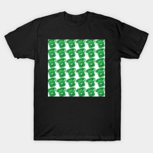 Green vintage telephone print T-Shirt